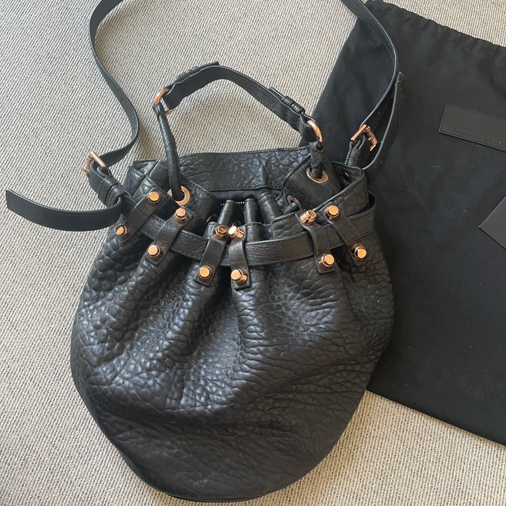 ALEXANDER WANG
Leather Studded Bucket Bag
